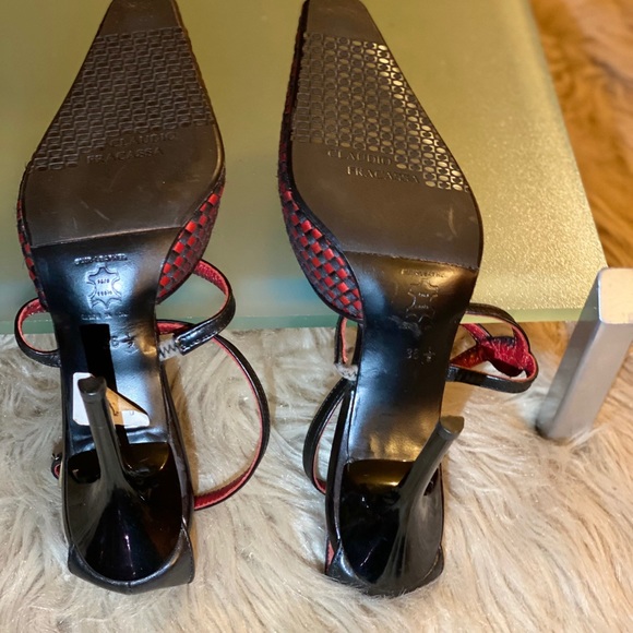 Claudio Fracassa Red & Black Heel - Picture 7 of 7